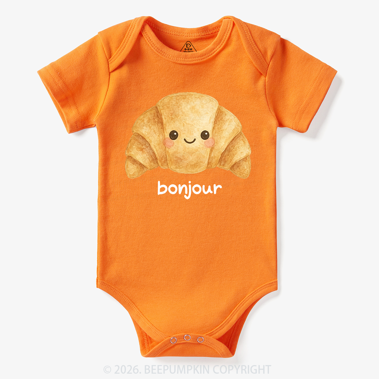 Bonjour Cute Croissant Bodysuit