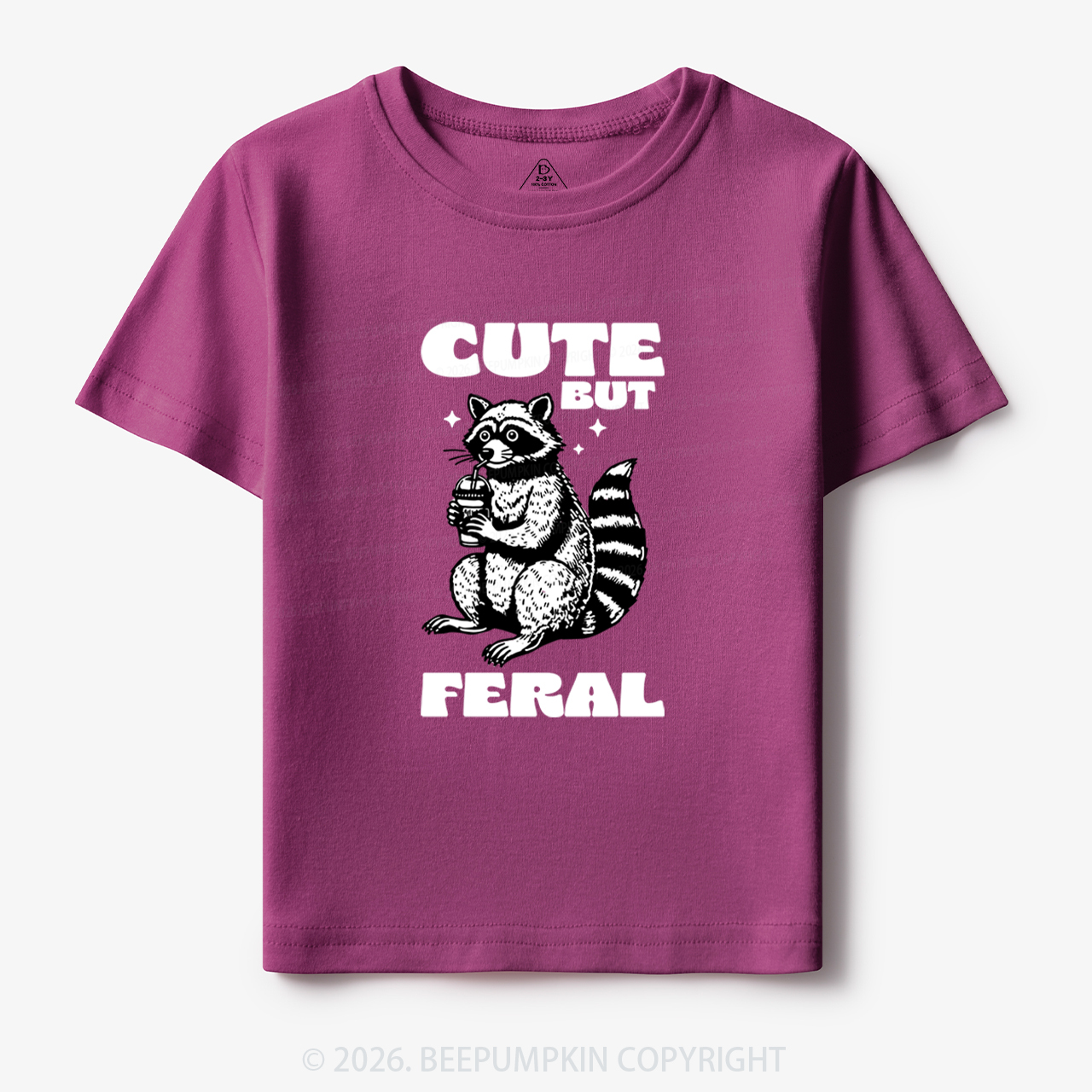 Cute But Feral Toddler&Kid's Tees Beepumpkin 7