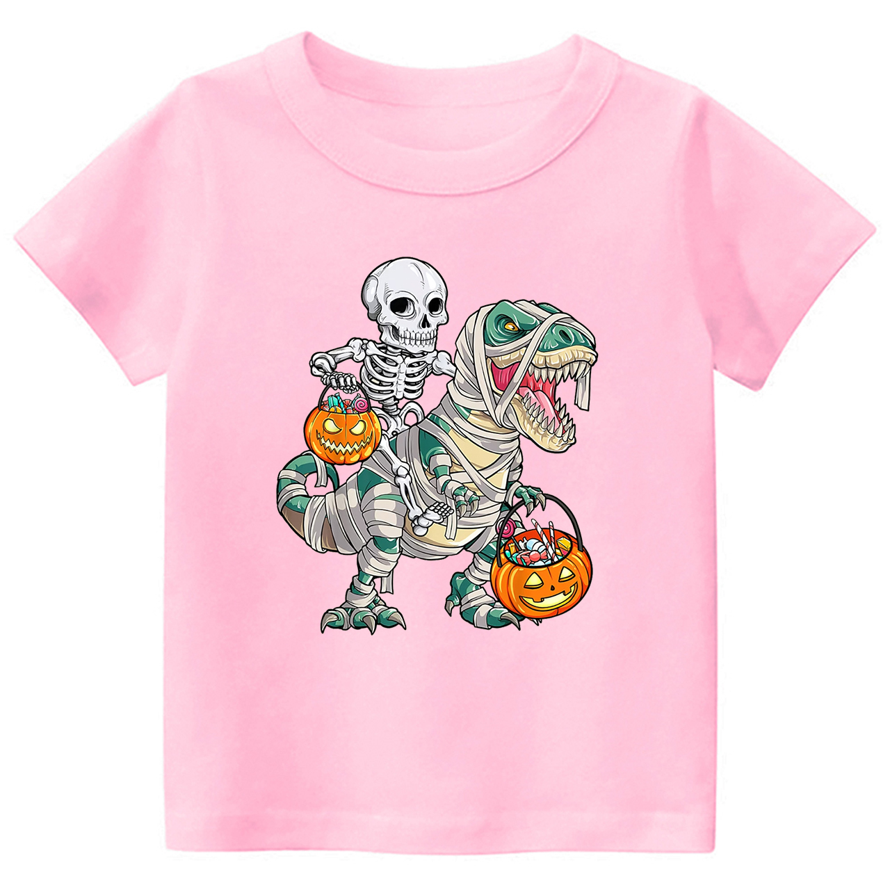 Spooky Saurus Dinosaur Halloween Kids Shirt 