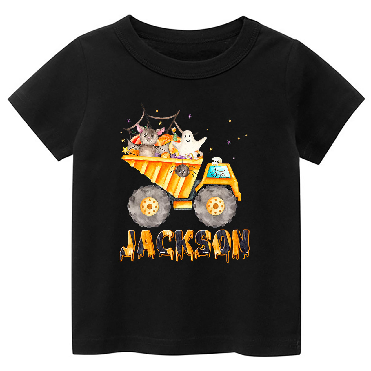 Personalized Dump Truck Halloween Kids Shirt 