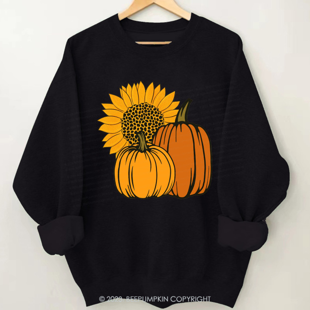 Sunflower Pumpkin Autumn Gifts Sweatshirt