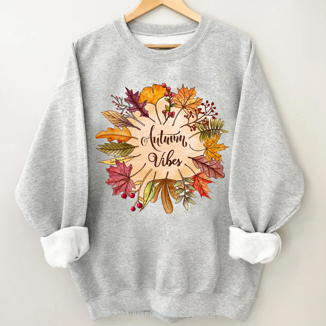 Pretty Fall Leaves Autumn Sweatshirts
