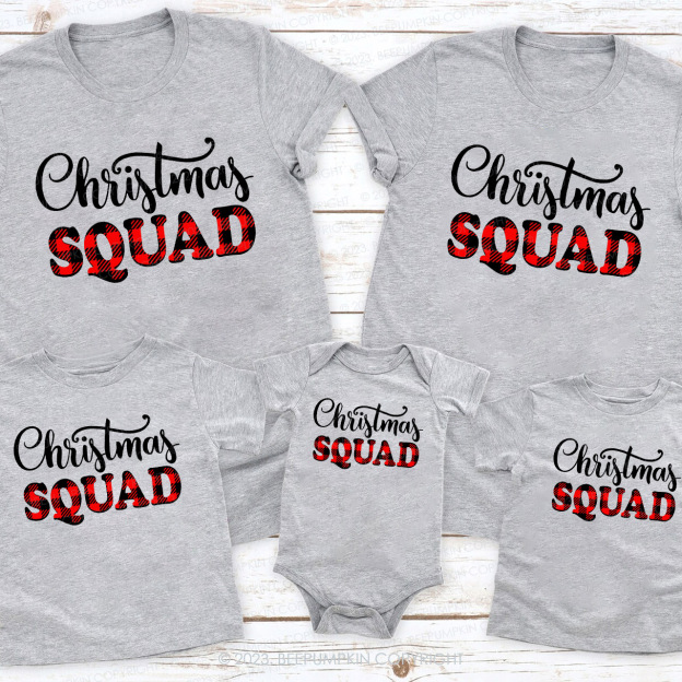 Christmas Squad Family Matching Shirts Beepumpkin