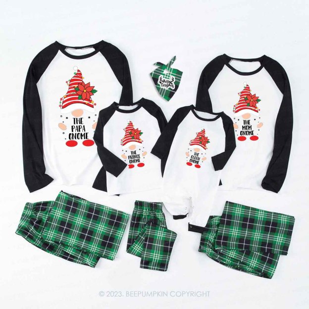 The Custom Gnome Funny Family Matching Pajamas Beepumpkin