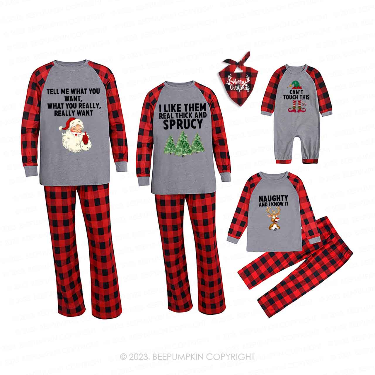 Funny Party Matching Pajamas For Christmas Beepumpkin