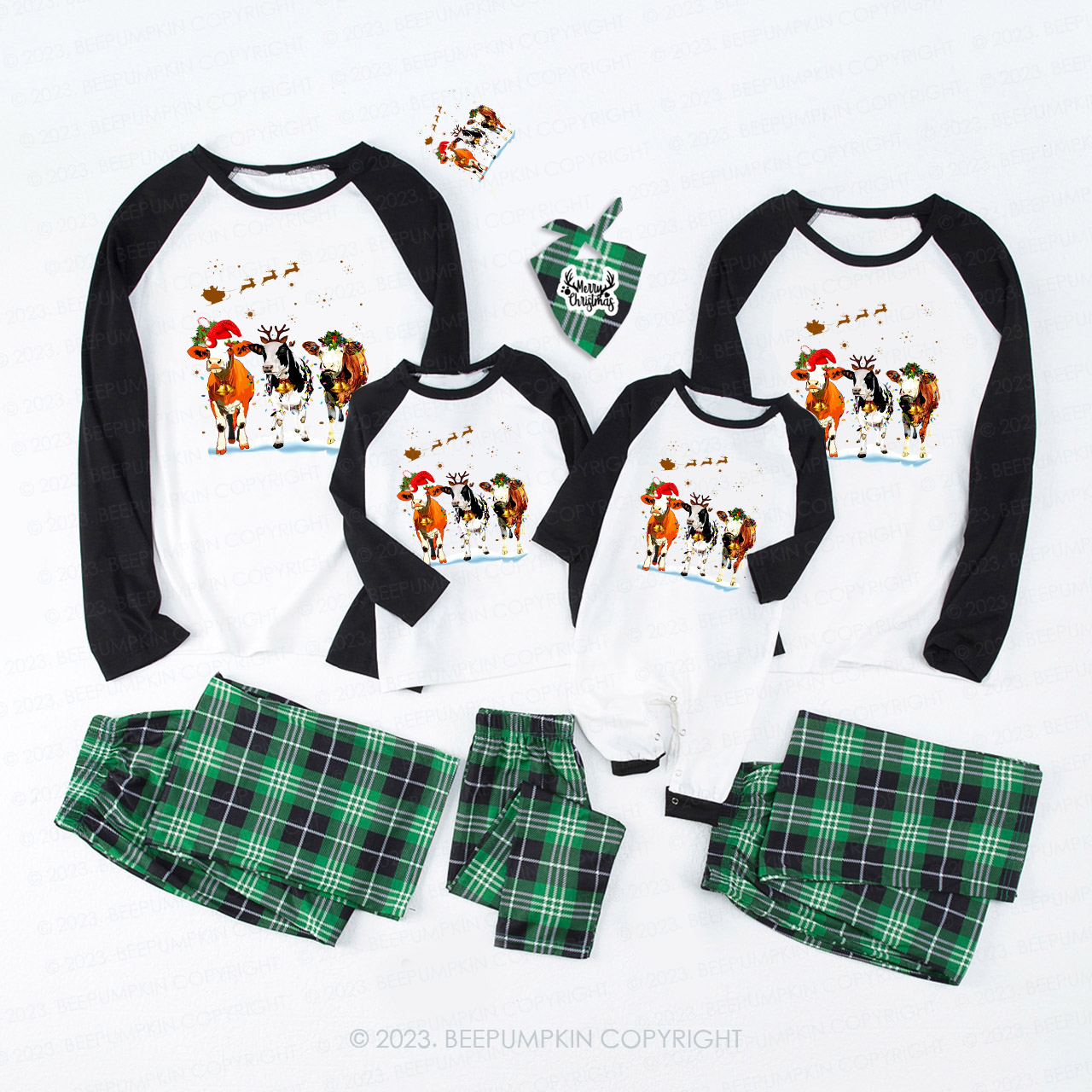 Cute Crew Christmas Family Matching Pajamas Beepumpkin