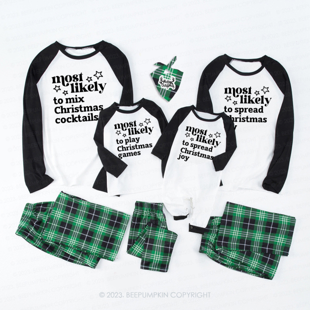 Family Matching Christmas Pajamas - Most Likely To Pajamas Beepumpkin
