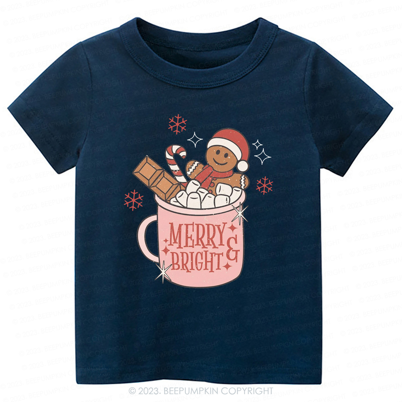 Hot Cocoa and Christmas Movies Tees For Kids Beepumpkin