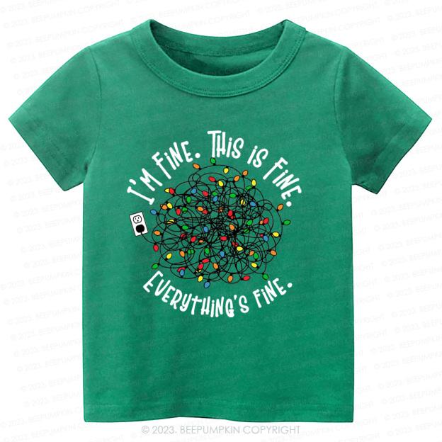 Holiday Christmas Lights Tees For Kids Beepumpkin