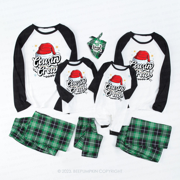 Christmas Cousin Crew Gift Matching Pajamas Beepumpkin