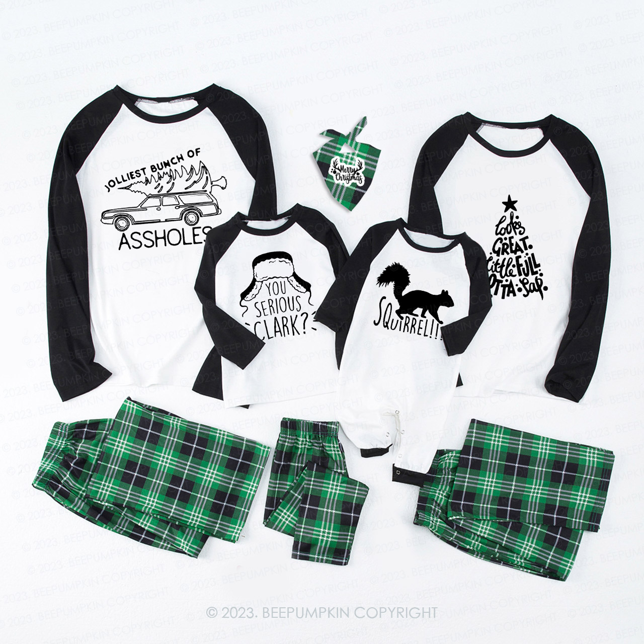 Funny Pattern Christmas Special Family Matching Pajamas Beepumpkin