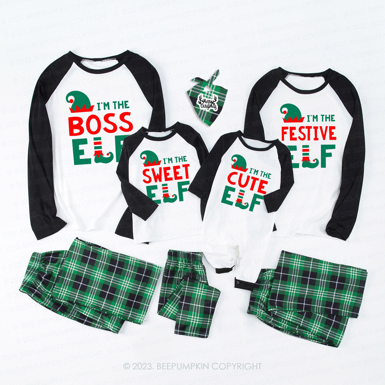 Personalized Elf Squad Matching Family Christmas Pajamas Beepumpkin Sale-Beepumpkin™
