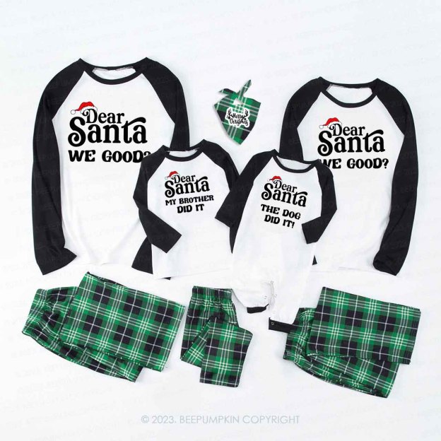 46 Quotes Dear Santa  Christmas Family Matching Pajamas Beepumpkin