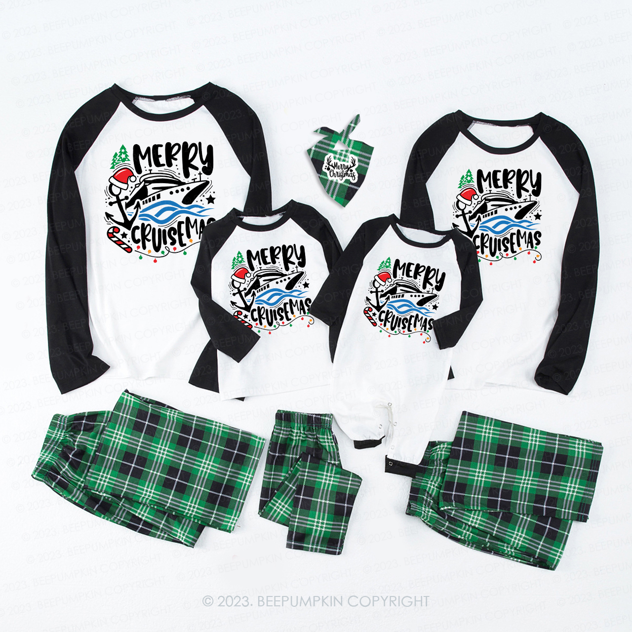 Christmas Cruise Family Trip Matching Pajamas For Family Beepumpkin