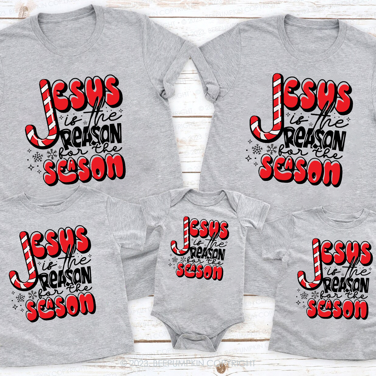 Jesus Is The Reason Believe In Christmas Shirt For Family Beepumpkin