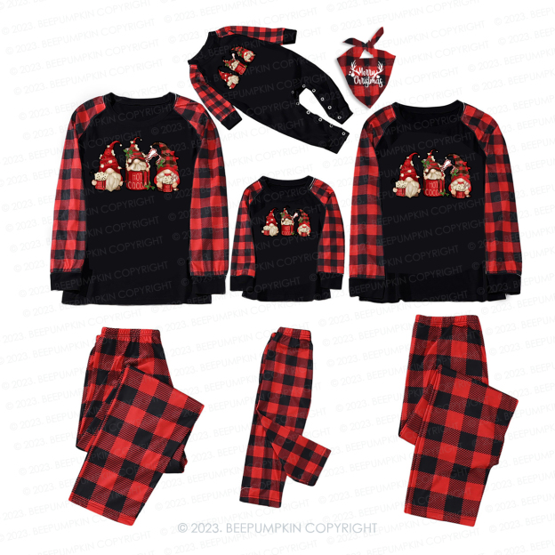 Christmas Hot Cocoa With Santa Matching Pajamas For Family Beepumpkin