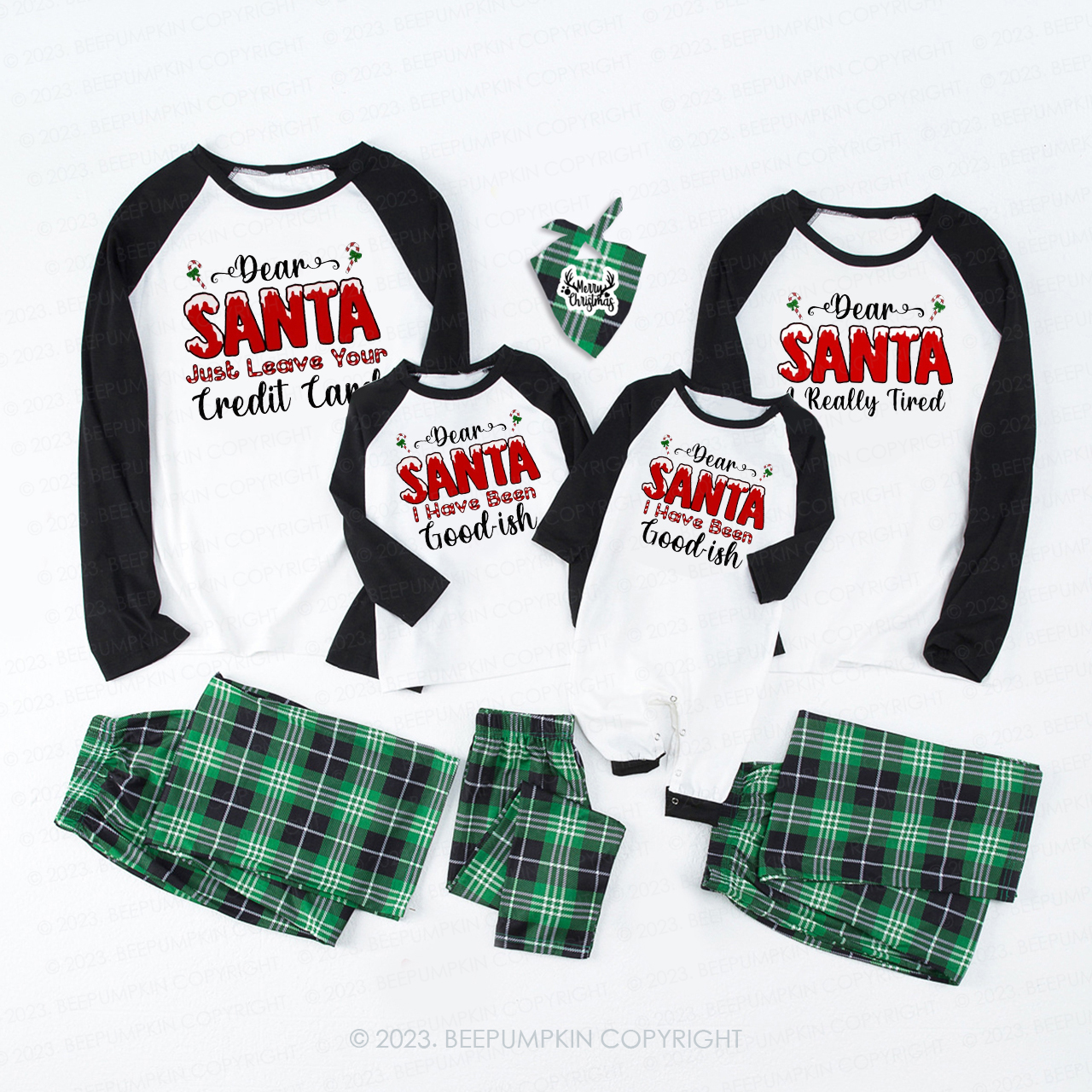 Personalized Dear Santa Christmas Quotes Matching Pajamas Beepumpkin