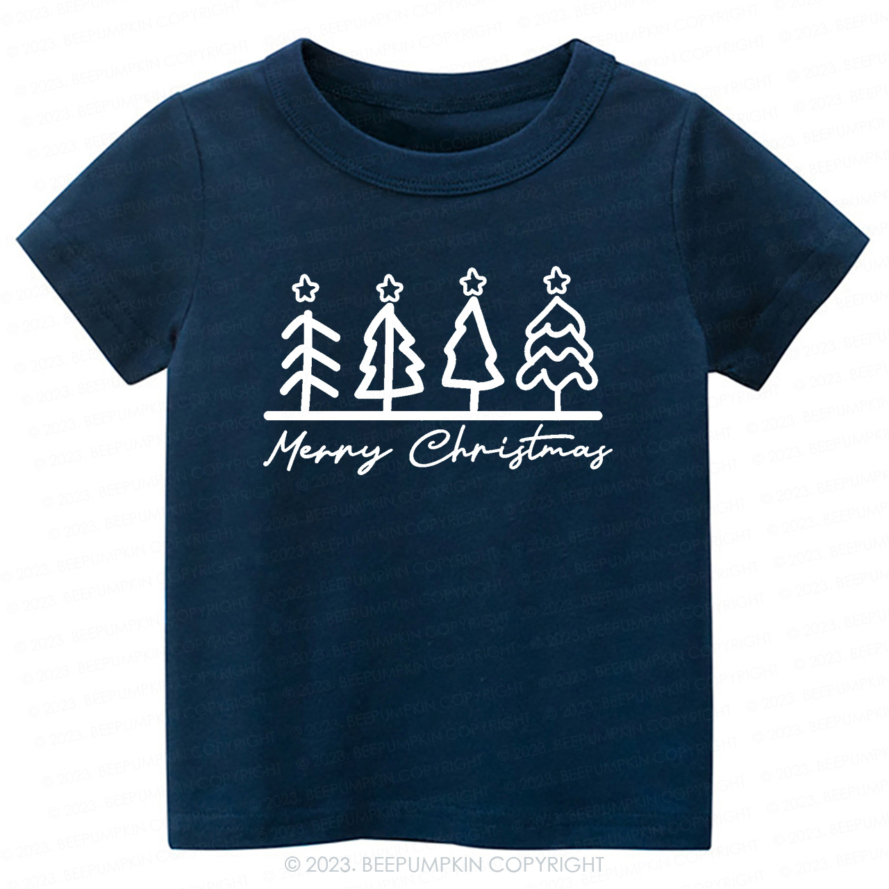 Natural Toddler Tee Christmas Tree Beepumpkin
