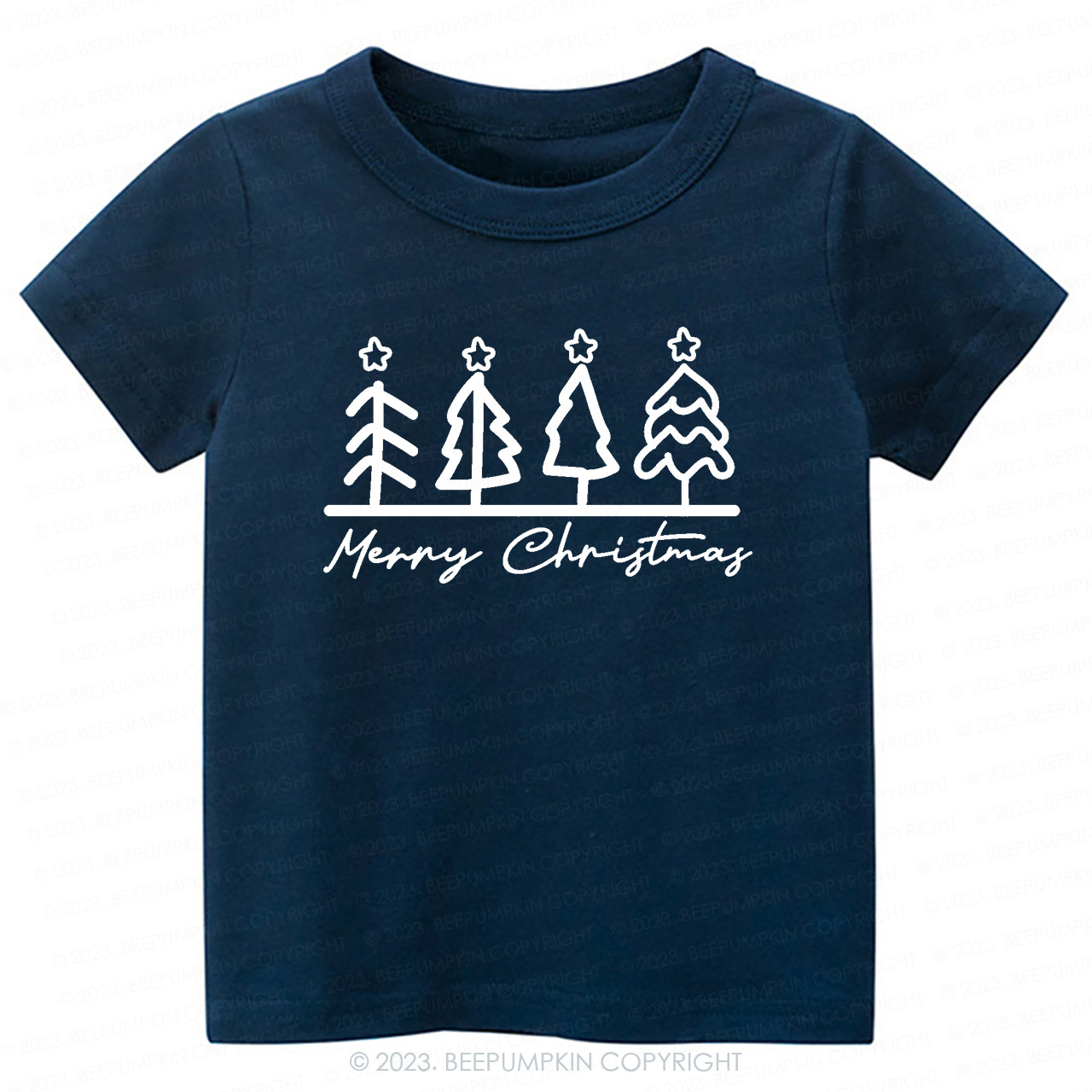 Natural Toddler Tee Christmas Tree Beepumpkin