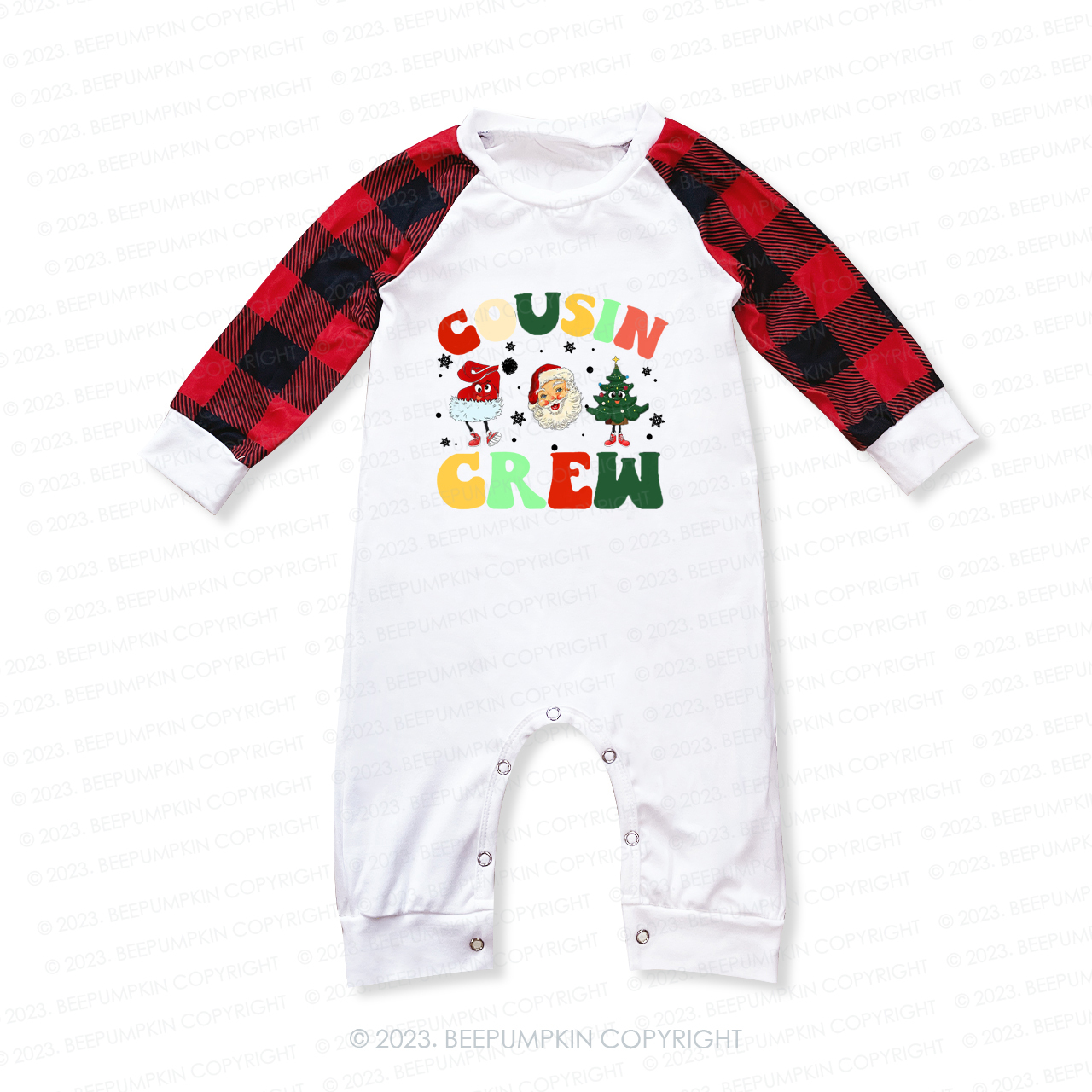 Cousin Crew Funny Christmas Family Matching Pajamas Beepumpkin
