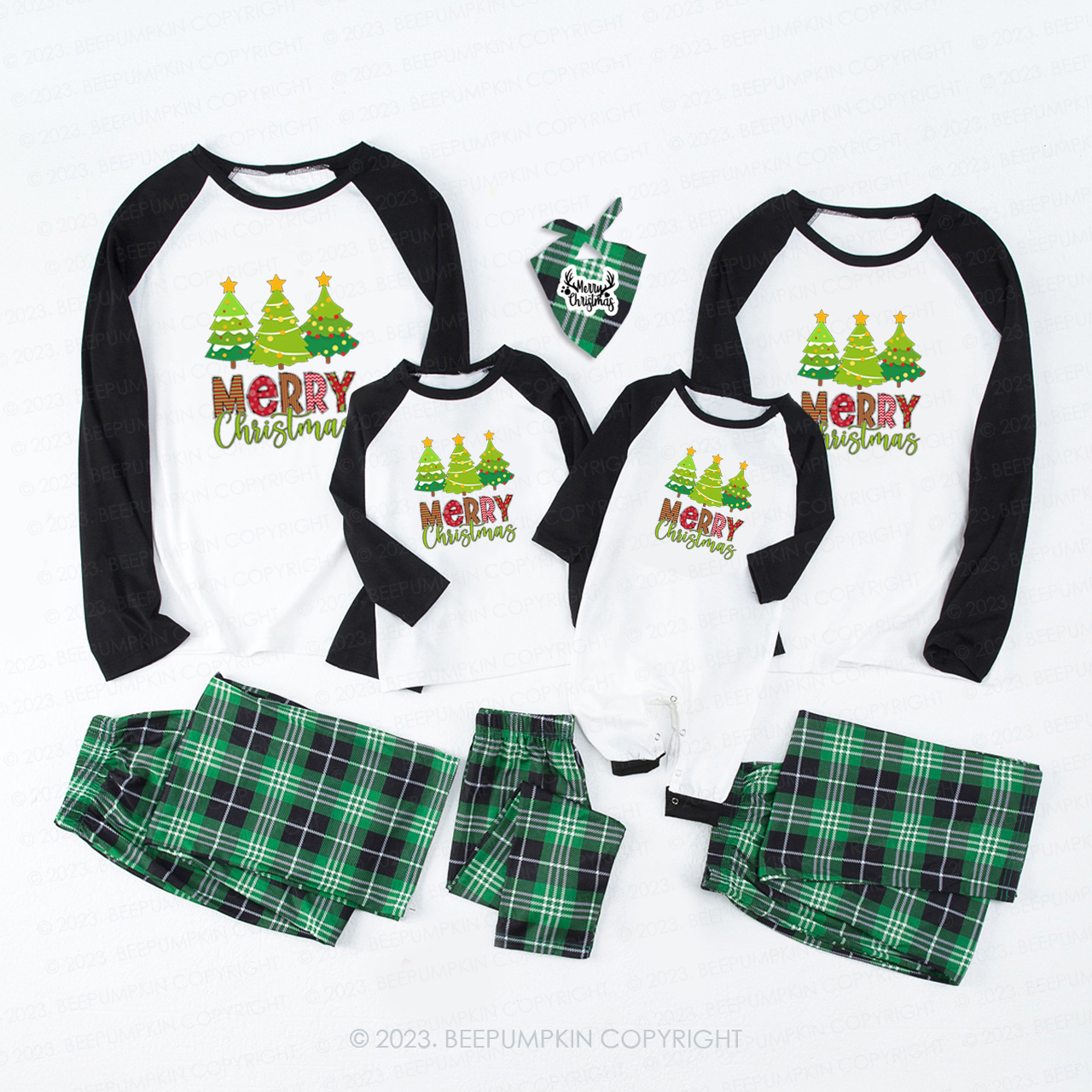 Make a Wish Under the Christmas Tree Matching Pajamas Beepumpkin