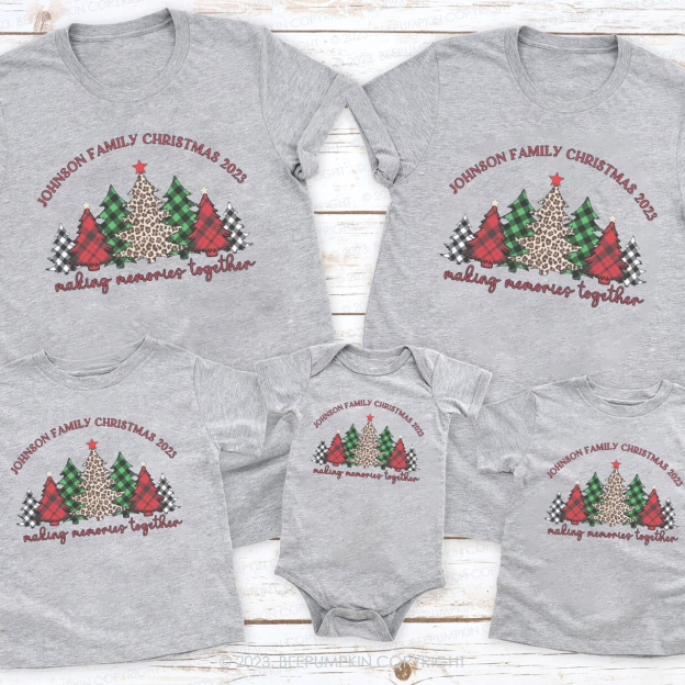 Personalized Family Christmas  Make MemoriesSquad Family Matching Tees Beepumpkin