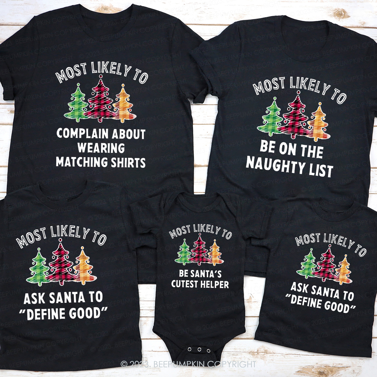 Family Christmas Most Likely To Group Shirts
