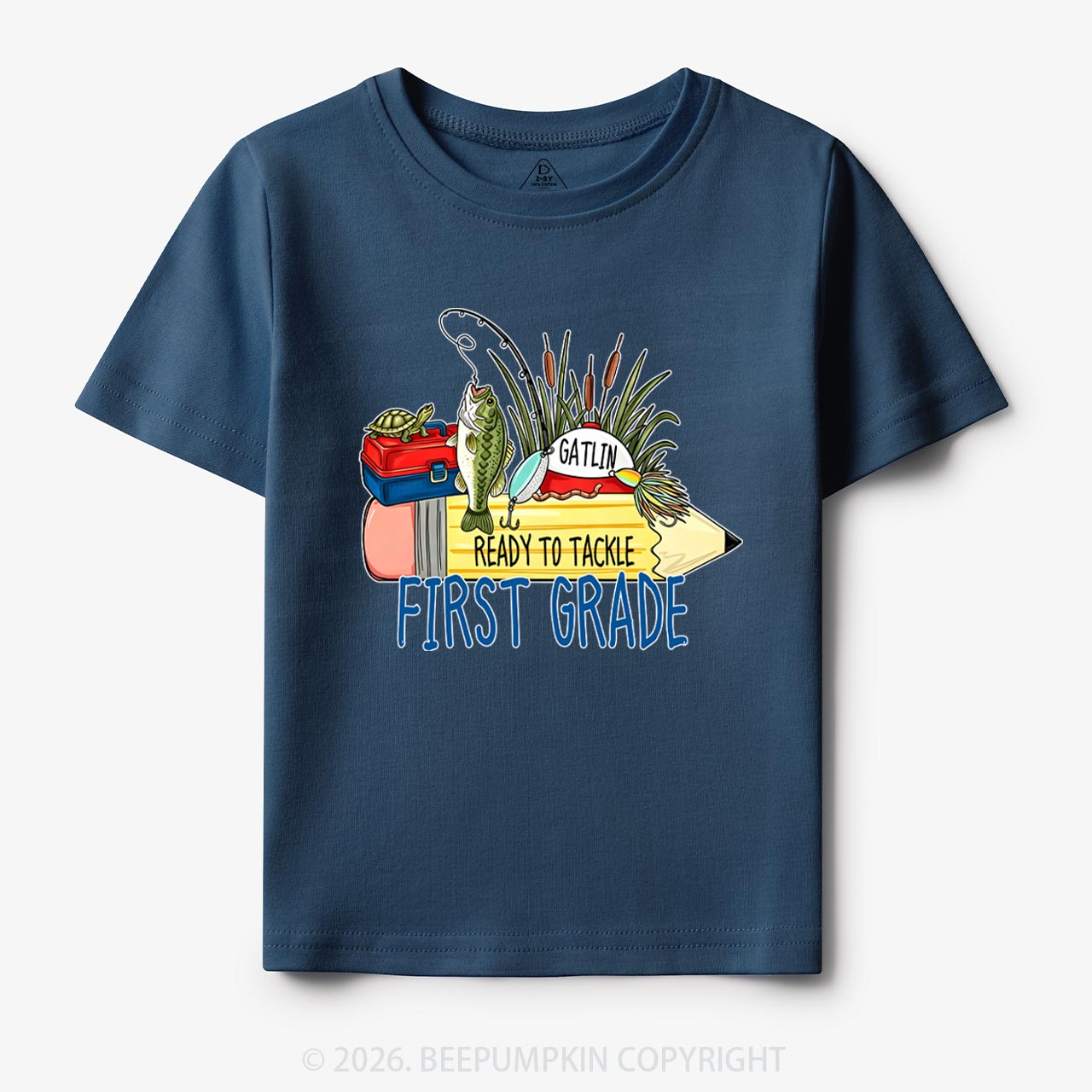 Personalized Fish Pencil Back To School Toddler&Kid's Tees