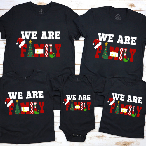 We Are Family Christmas Family Matching Shirt