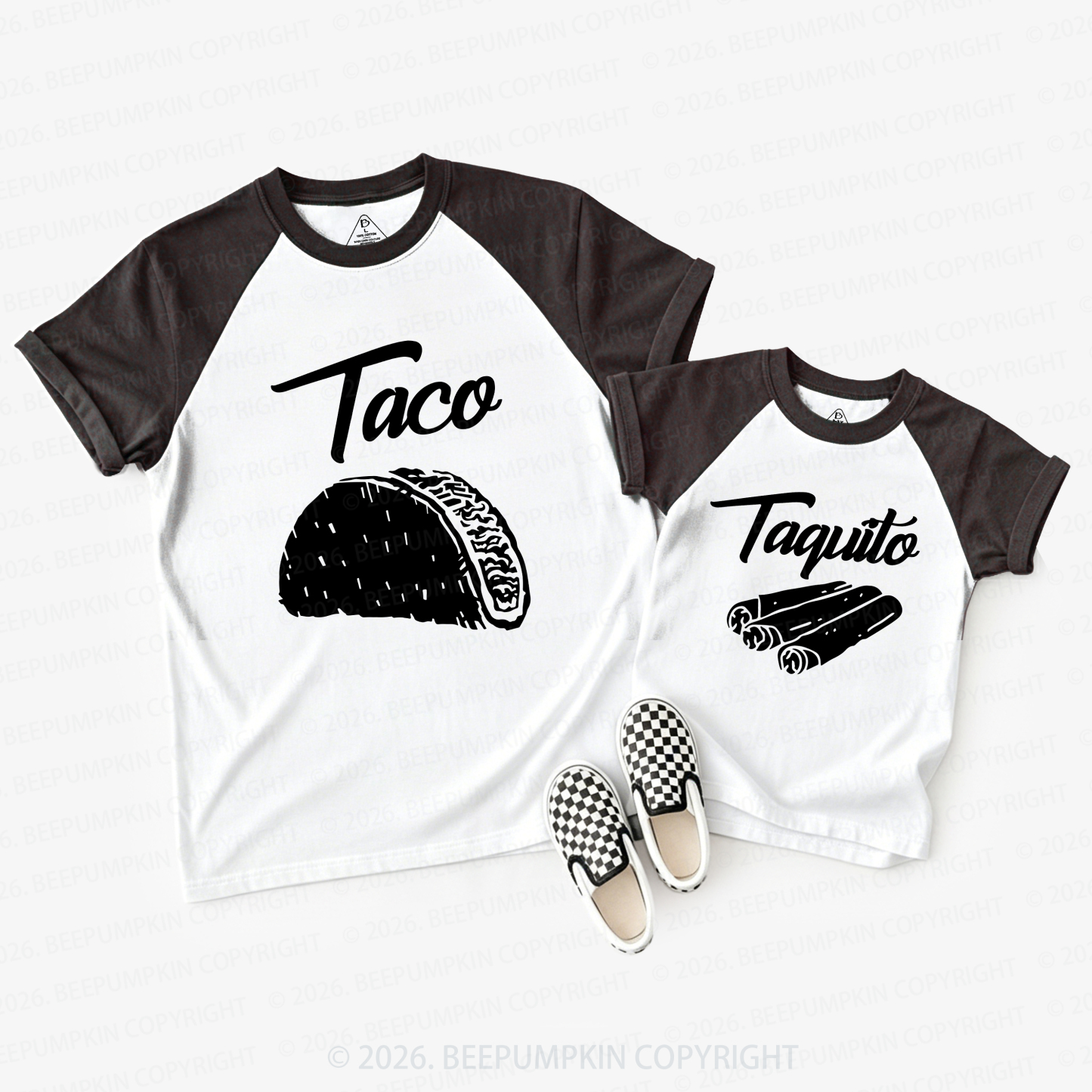 Taco & Taquito Dad&Me Raglan T-shirts