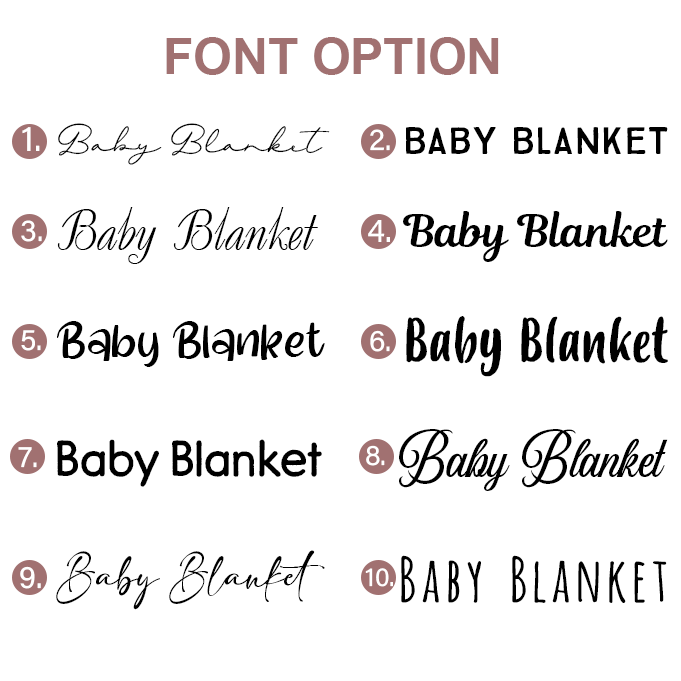 Personalized Baby Name Soft Cotton Knit baby blanket