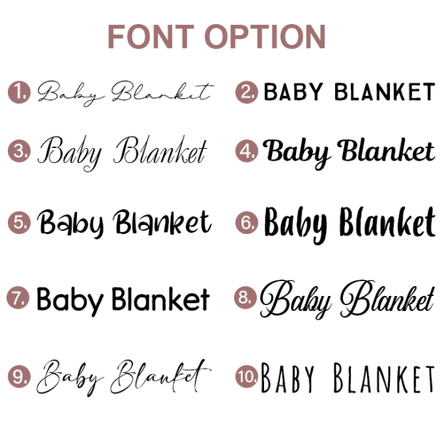 Personalized Baby Name Soft Cotton Knit baby blanket