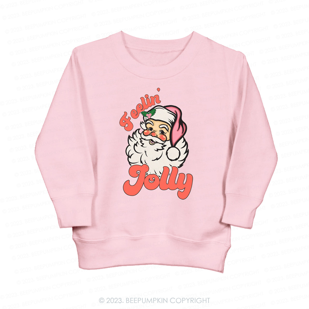 Christmas Santa Feeling Jolly Kids Sweatshirt Beepumpkin Sale-Beepumpkin™