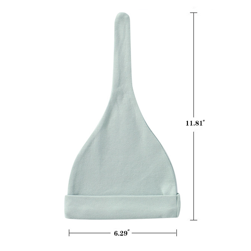 Personalized Gender Neutral Baby Knotted Gown&Hat Coming Home Outfit