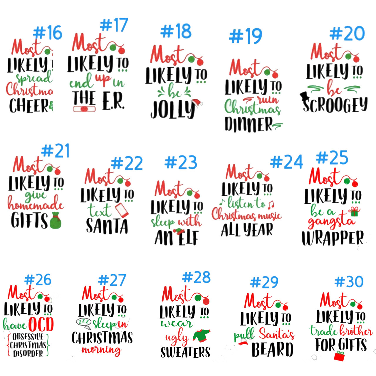 Personalized Most Likely To Christmas Funny Matching Group Tees Beepumpkin