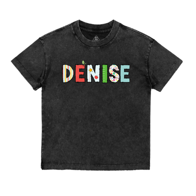 Personalized Alphabet Back To School Toddler&Kids Washed Tees