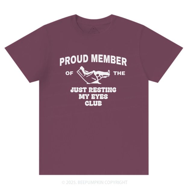 Just Resting My Eyes Dad T-shirt