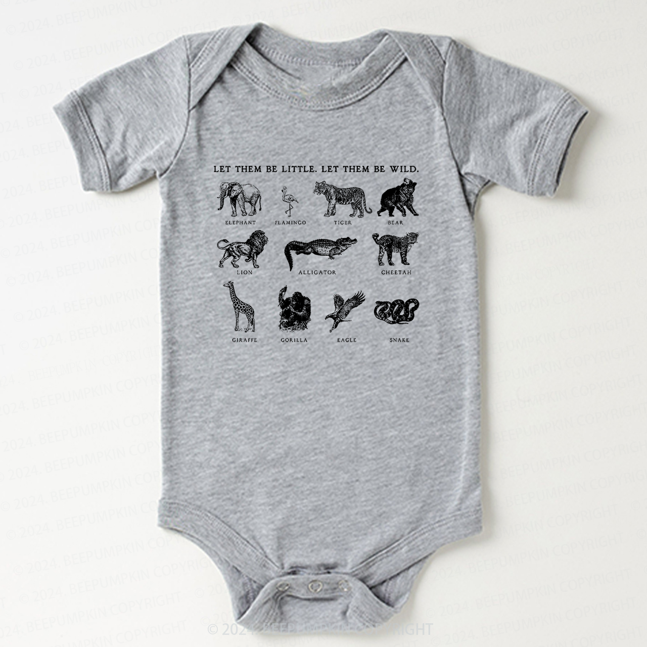  Let Them Be Wild Bodysuit For Baby 