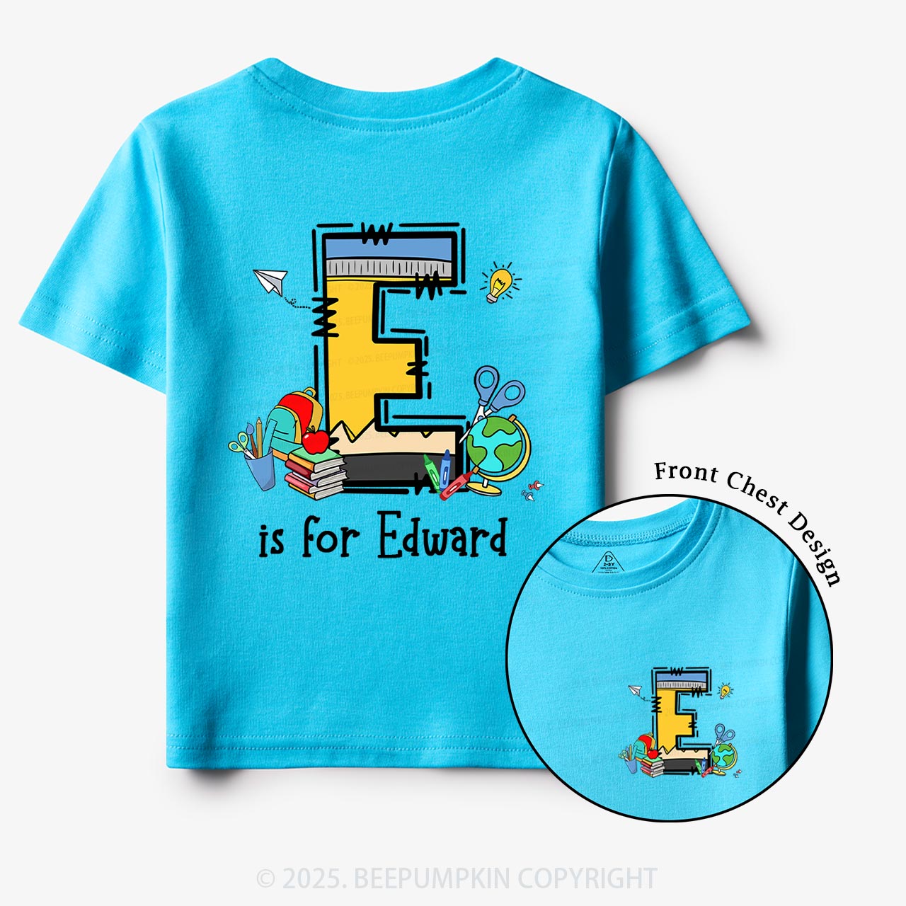 Personalized Alphabet Boy Name Toddler&Kid's Tees Beepumpkin