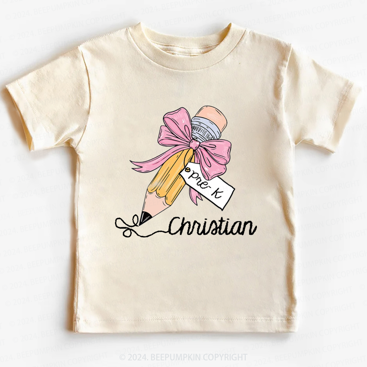 Personalized Pencil Back To School Toddler&Kids Tees 