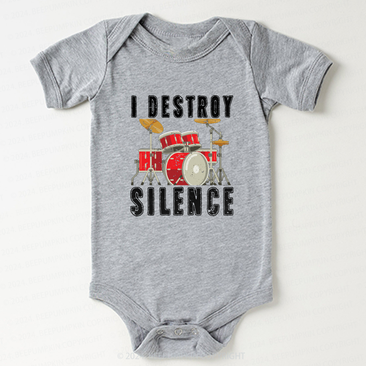 I Destroy Silence Bodysuit For Baby 8