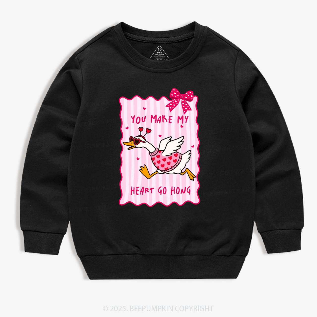 You Make My Heart Go Honk Valentine's Day Kid's Sweatshirt