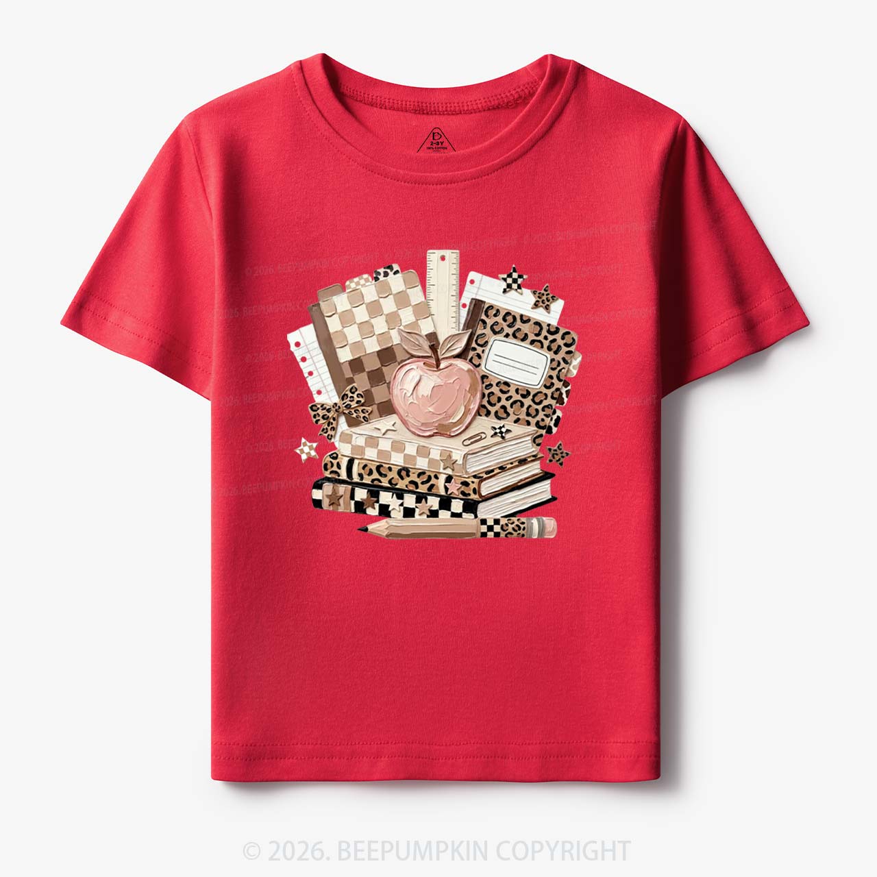 Checkered & Cheetah Back To School Toddler&Kid's Tees