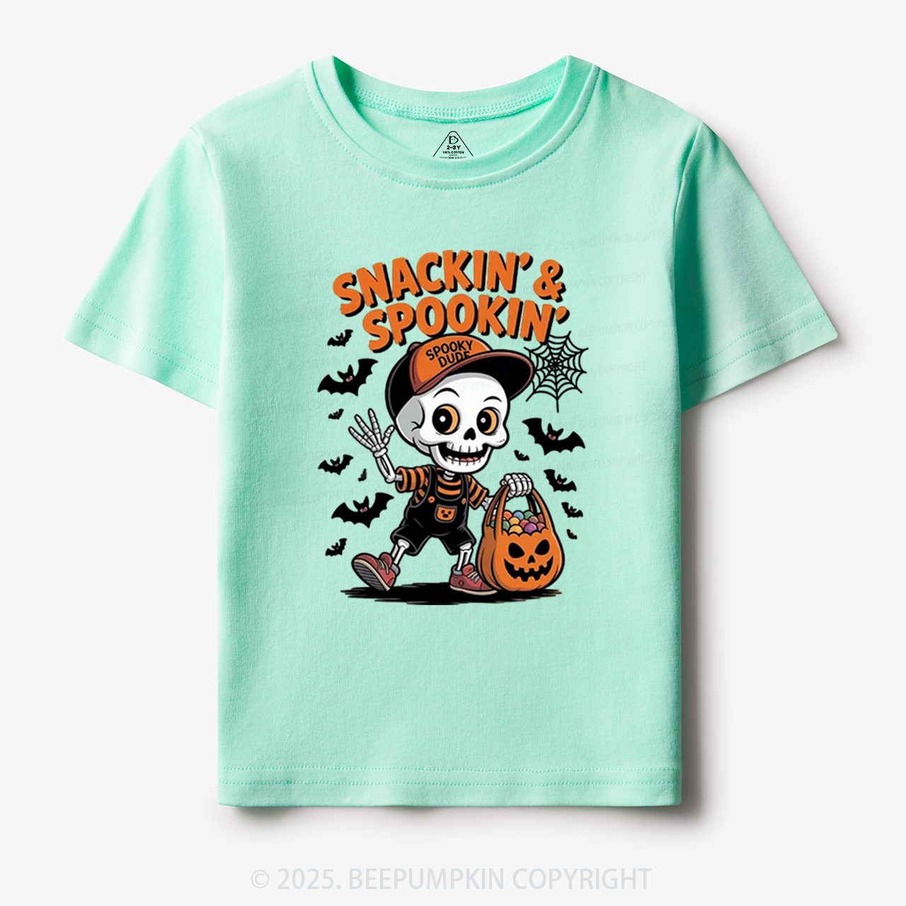 Snackin' & Spookin' Toddler&Kid's Tees Beepumpkin