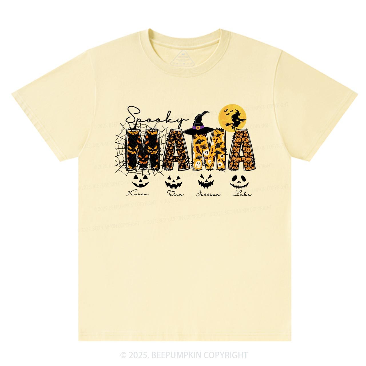 Personalized Spooky Mama T-Shirts Beepumpkin