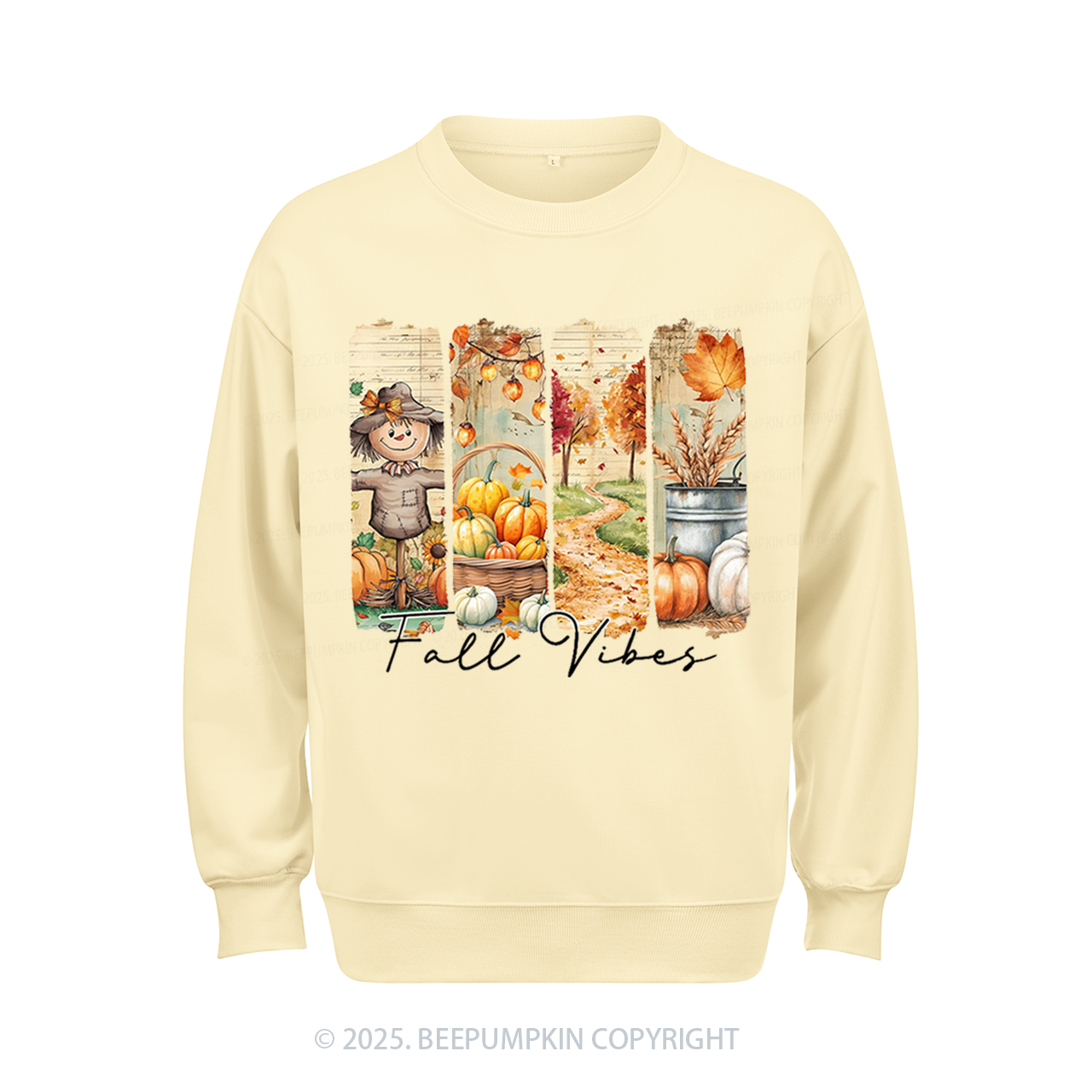 Fall Vibes Pumpkin Sweatshirt Beepumpkin