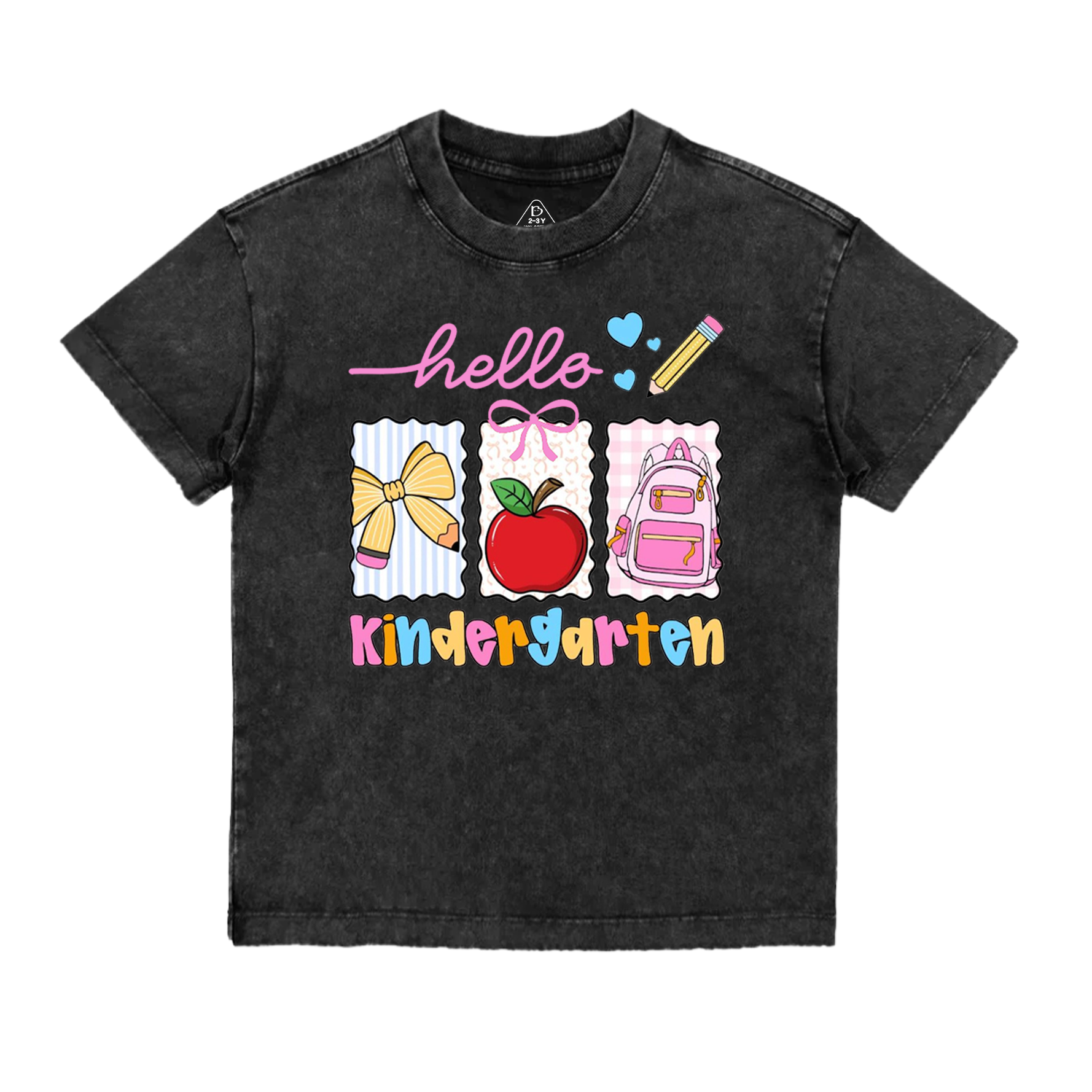 Personalized Back To School Gift Package Toddler&Kids Washed Tees