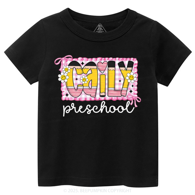 Personalized Graffiti Pencil Name Toddler&Kid's Tees Beepumpkin