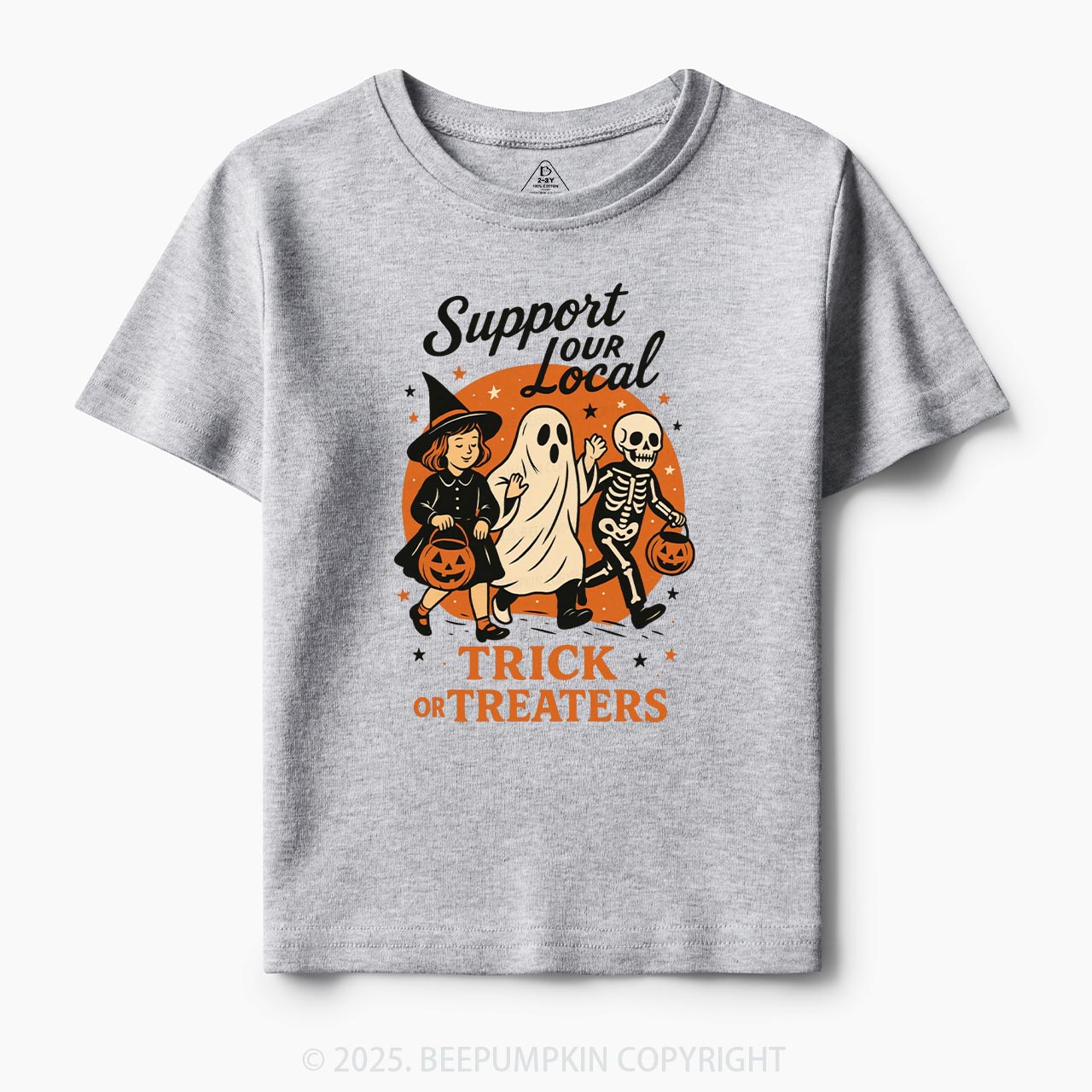 Support Your Local Trick Or Treaters Toddler&Kid's Tees Beepumpkin