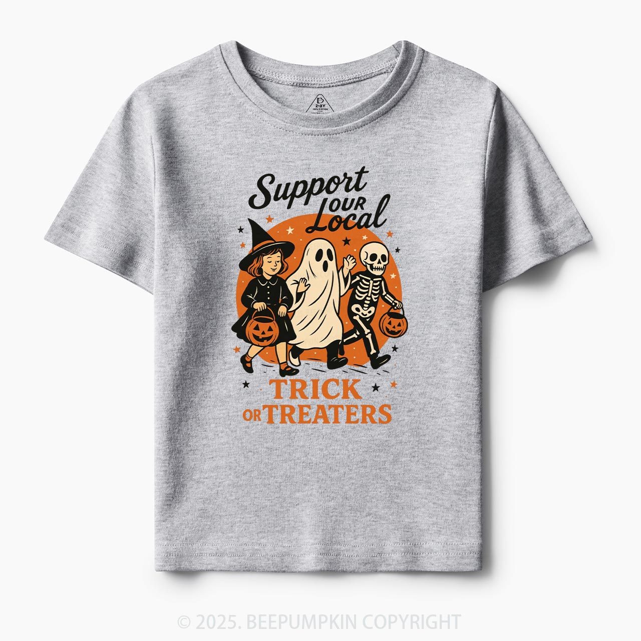 Support Your Local Trick Or Treaters Toddler&Kid's Tees Beepumpkin